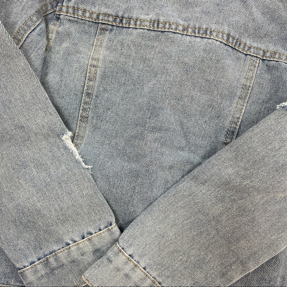 Girl Boutique Distress Sequin Denim Jacket - Picture 2 of 3
